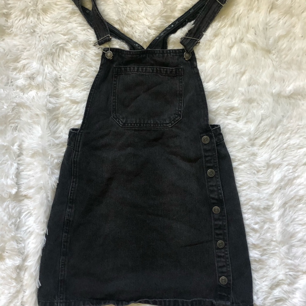 Overall Dress with Snap Button Front Skirt